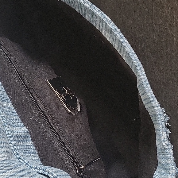 Denim baguette bag - Picture 5 of 11